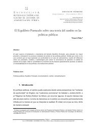 El Equilibrio Puntuado: sobre una teoría del cambio en las políticas ...