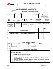 Acta de Congreso Técnico - Compensar