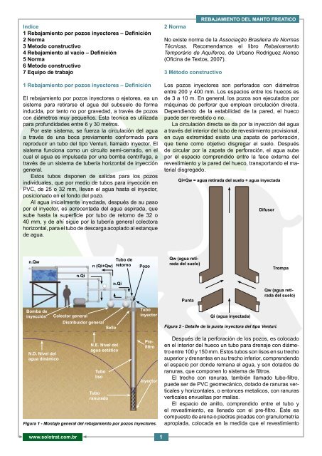 Indice 1 Rebajamiento por pozos inyectores – Definición 2 ... - Solotrat