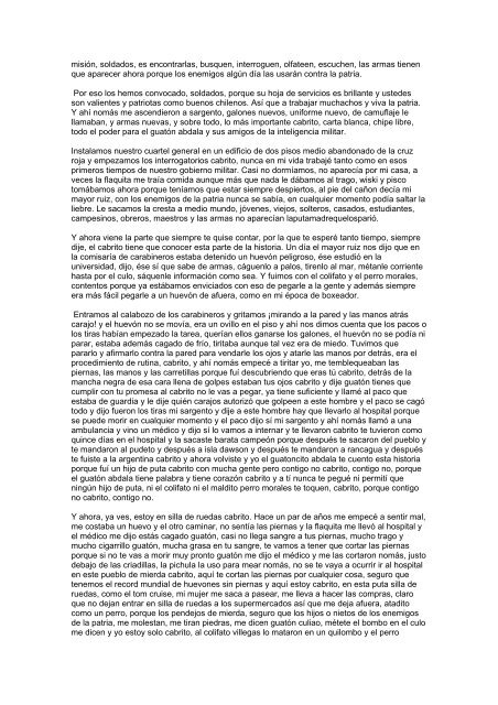 CUENTO: El guatón Abdala (historia de un represor) - ENcontrARTE