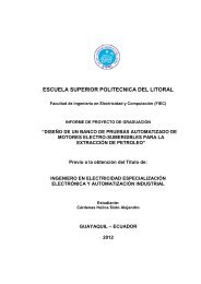 escuela superior politecnica del litoral - Centro de Información ...