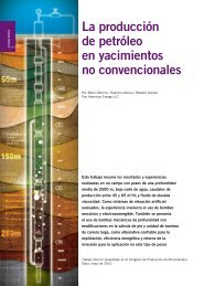 La producción de petróleo en yacimientos no ... - Petrotecnia