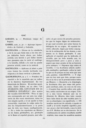 GACHUPÃ•N,INA m. y f. ==: Nombre del - Academic Csuohio