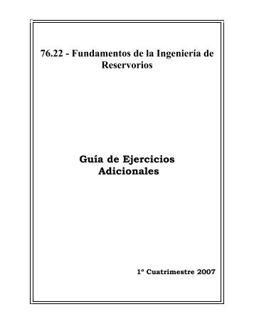 Guía de ejercicios adicionales - Facultad de Ingeniería - UBA