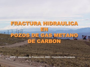 fractura hidraulica en pozos de gas metano de carbon