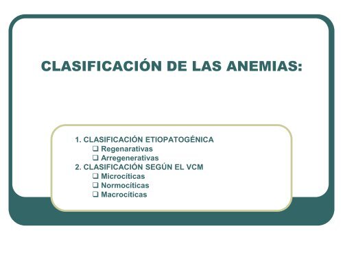 Estudio diagnóstico de la anemia - Aghh.es