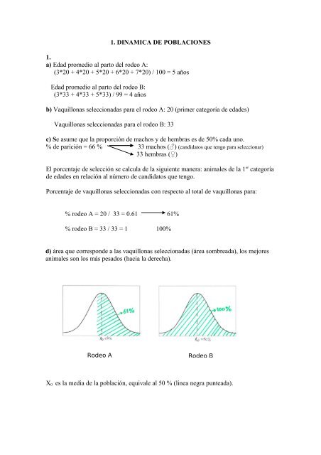 1. Dinamica de poblaciones - Mejoramiento Genético Animal