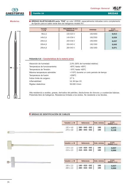 MATERIALES PARA INSTALACIONES ELECTRICAS - Gaestopas