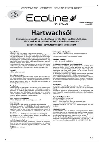 technisches Merkblatt (PDF) - Saicos