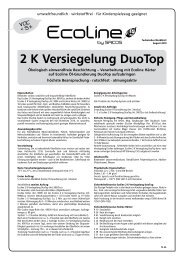 2 K Versiegelung DuoTop - Saicos