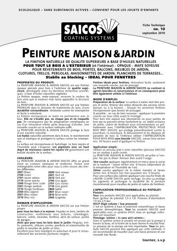 peinture maison&jardin - Saicos