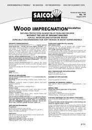 WOOD IMPREGNATION biocide-free interior (and exterior) - Saicos