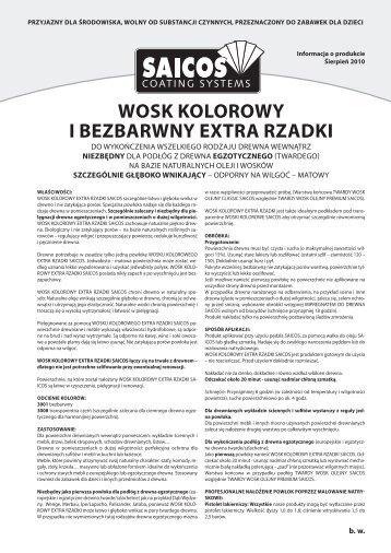 woSk kolorowy i bezbarwNy extra rzadki - Saicos