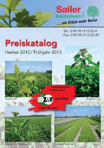 Preiskatalog.PDF - Sailer Baumschulen GmbH