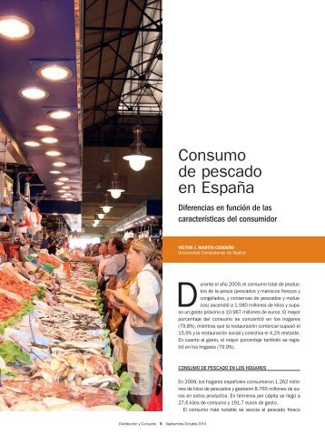 Consumo de pescado en España - Mercasa