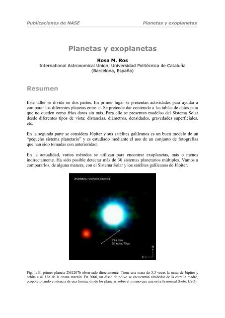 Planetas y exoplanetas - sac.csic.es