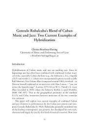 Gonzalo Rubalcaba's Blend of Cuban Music and Jazz: Two ... - IIPC