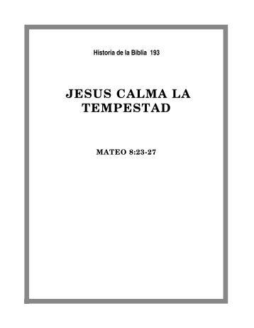 193 - Jesus calma la tempestad - Horizonte Internacional