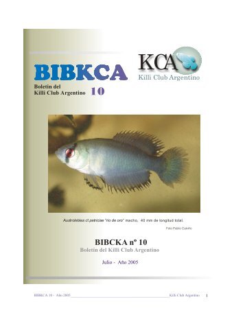 BIBCKA nº 10 - Killi Club Argentino