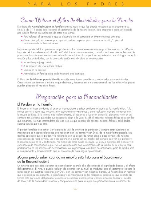 Preparación para la Reconciliación - Church Publishing