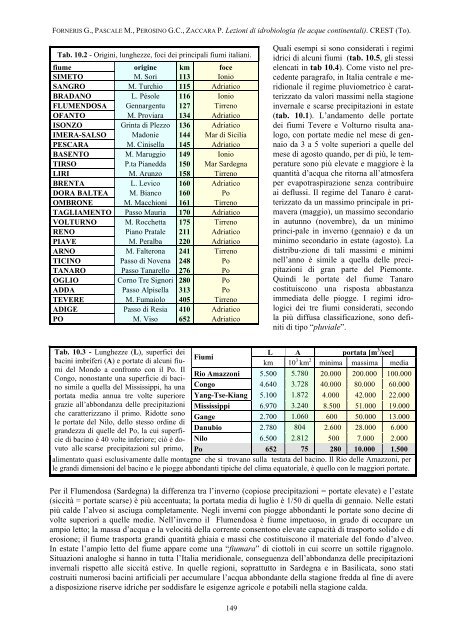 10 - ELEMENTI DI IDROLOGIA 10.1 - Cenni sul clima in Italia