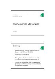 Rahmenvertrag VISKompakt - SAKD