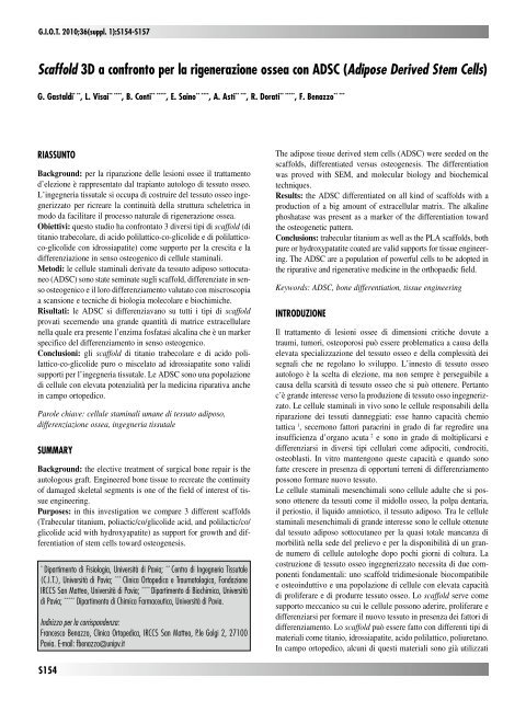 30845 Suppl Giot.pdf - Giornale Italiano di Ortopedia e Traumatologia