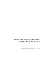 Leistungsbeschreibung E-Government- Basiskomponente ... - SAKD