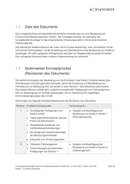 Leistungsbeschreibung E-Government- Basiskomponente ... - SAKD