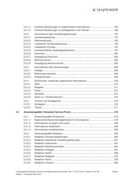 Leistungsbeschreibung E-Government- Basiskomponente ... - SAKD