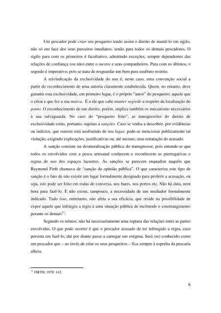 1 HISTÓRIA DE PESCADOR: O DIREITO DO PONTO DE ... - ABA