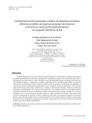 Contribuição da etnoictiologia à análise da legislação ... - Biotemas