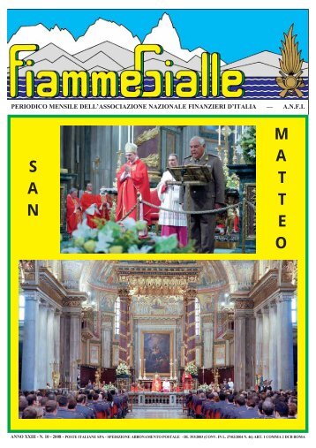 san matteo nelle sezioni anfi - Associazione Nazionale Finanzieri d ...