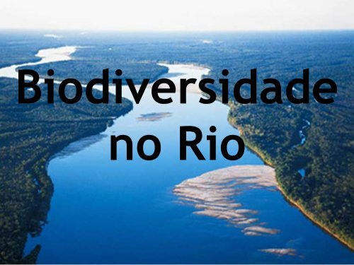 Os Recursos Hídricos e a Biodiversidade - SNIRH