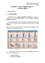 UNIDAD 1: DE LA PREHISTORIA A