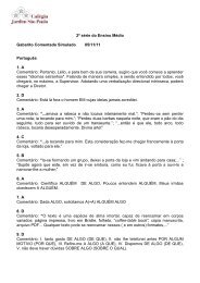 2ª série do Ensino Médio Gabarito Comentado Simulado 05/11/11 ...