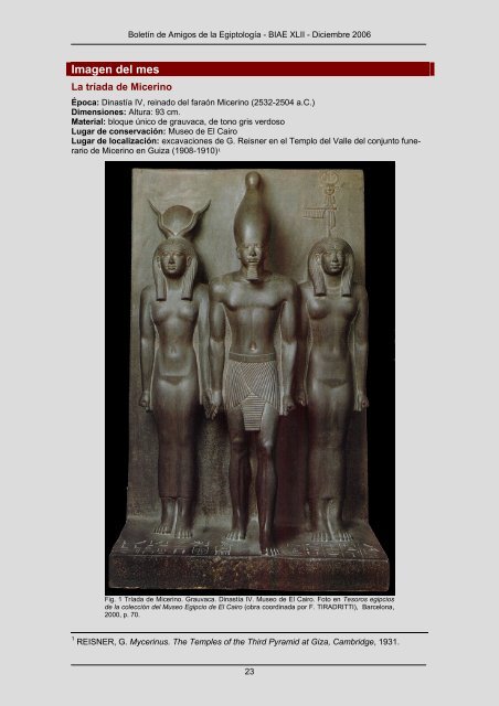 Descargar boletín en formato PDF - Amigos de la Egiptología