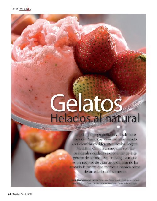 Helados al natural - Catering.com.co