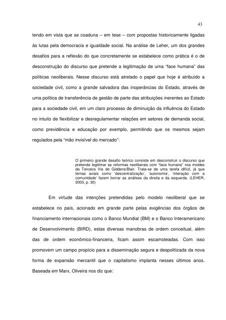 (a) Ambiental nos Programas de Pós-Graduação 'latu senso'