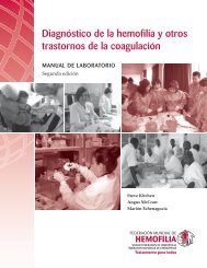 Diagnóstico de la hemofilia y otros trastornos de la coagulación