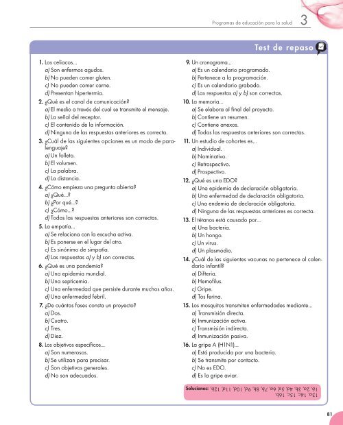 Programas de educación para la salud - McGraw-Hill