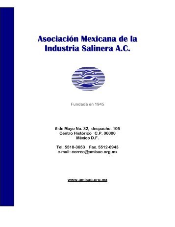 Catálogo informativo de AMISAC - Asociación Mexicana de la ...