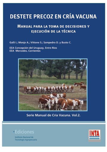 parte 1destete precoz en cría vacuna - Argentina Livestock