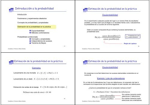 Introducción a la probabilidad Introducción a la probabilidad ...