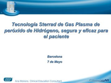 Tecnología Sterrad de Gas Plasma de peróxido de Hidrógeno ...