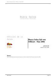 Busca Salsa fait son Officiel - Mai 2006