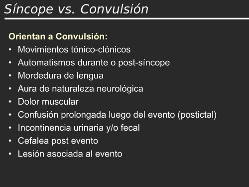 Sincope, evaluación y manejo. - Medicina de Urgencia UC