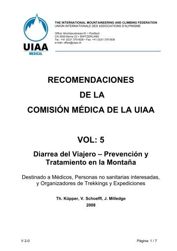 recomendaciones de la comisión médica de la uiaa vol: 5