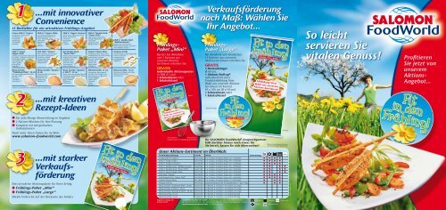 So leicht servieren Sie vitalen Genuss! - SALOMON FoodWorld