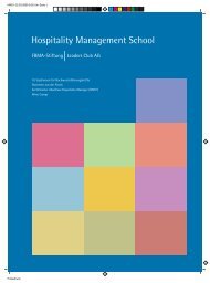 Hospitality Management School - SALOMON FoodWorld